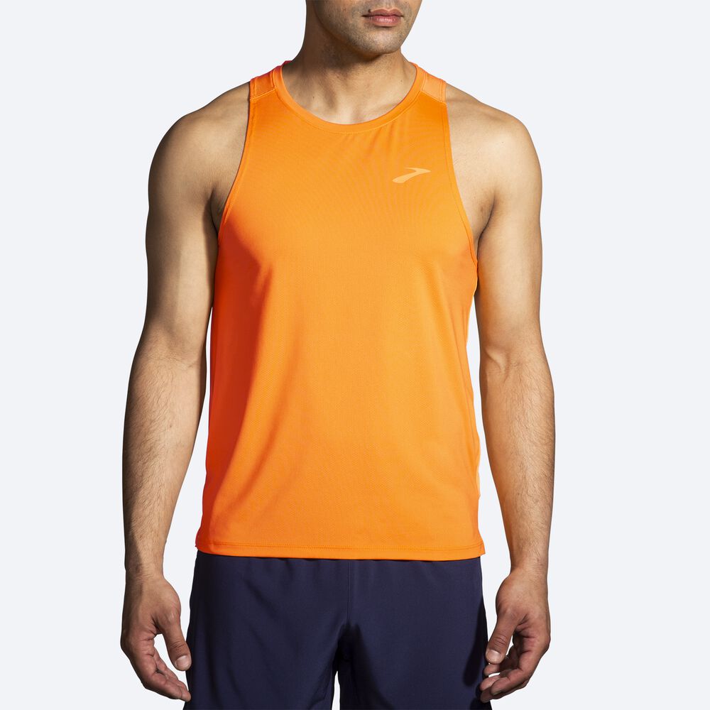 Brooks Atmosphere Singlet 2.0 Erkek Atlet Altın/Turuncu | TR-496783