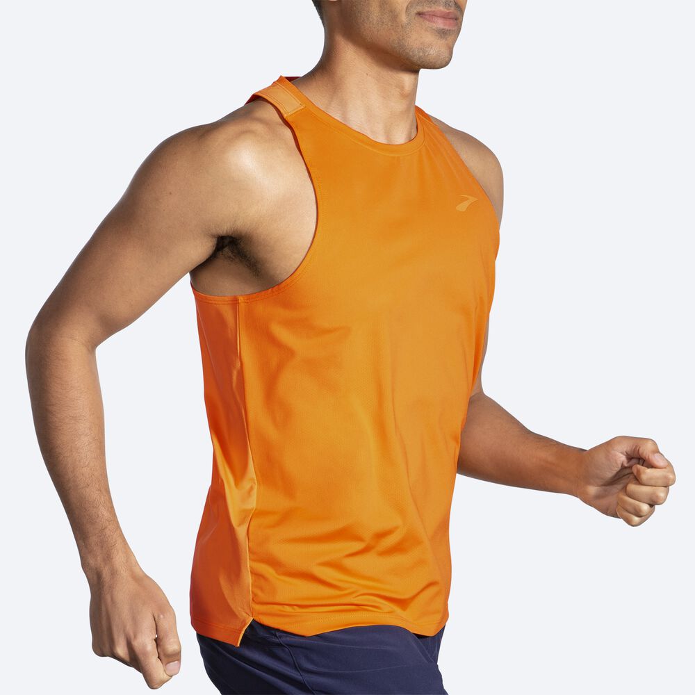 Brooks Atmosphere Singlet 2.0 Erkek Atlet Altın/Turuncu | TR-496783