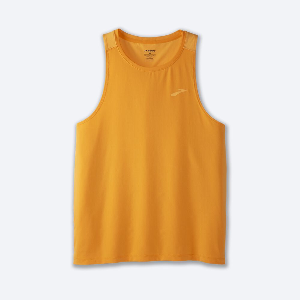 Brooks Atmosphere Singlet 2.0 Erkek Atlet Altın/Turuncu | TR-496783