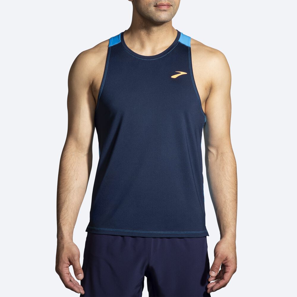 Brooks Atmosphere Singlet 2.0 Erkek Atlet Lacivert | TR-697350