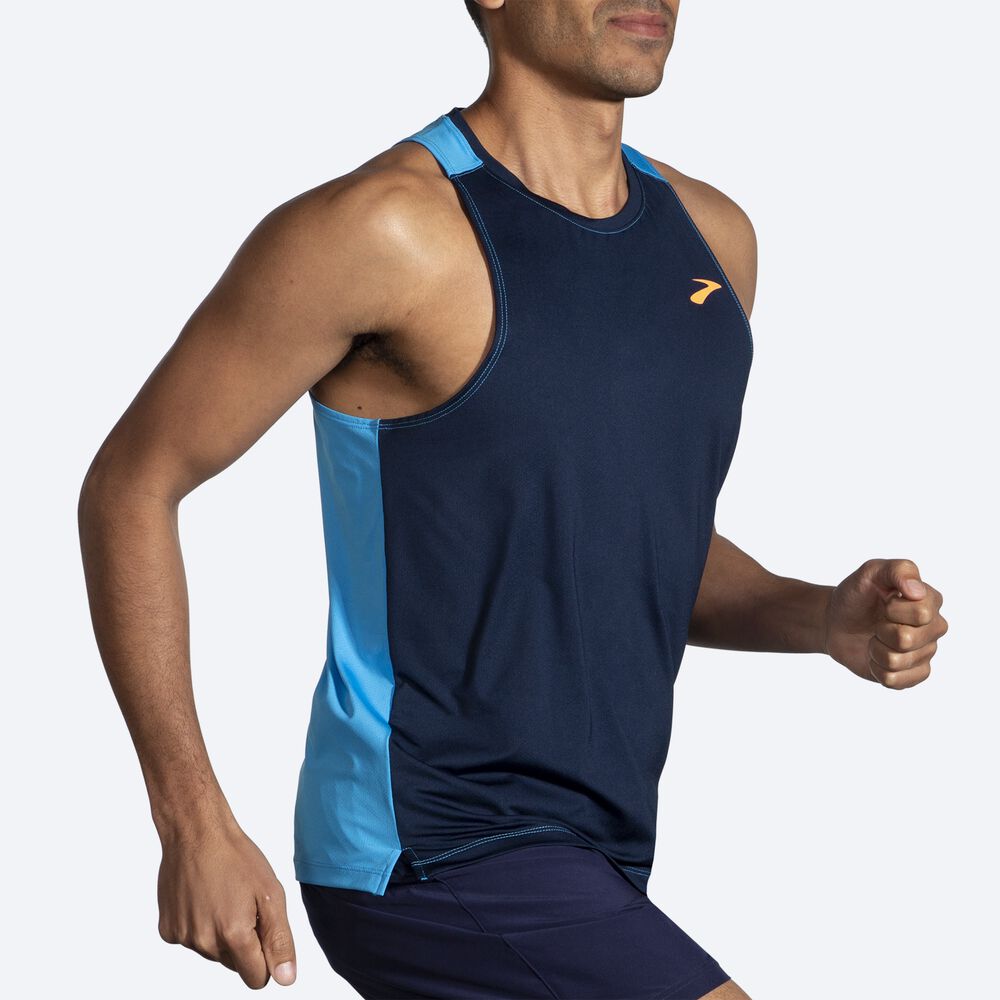 Brooks Atmosphere Singlet 2.0 Erkek Atlet Lacivert | TR-697350