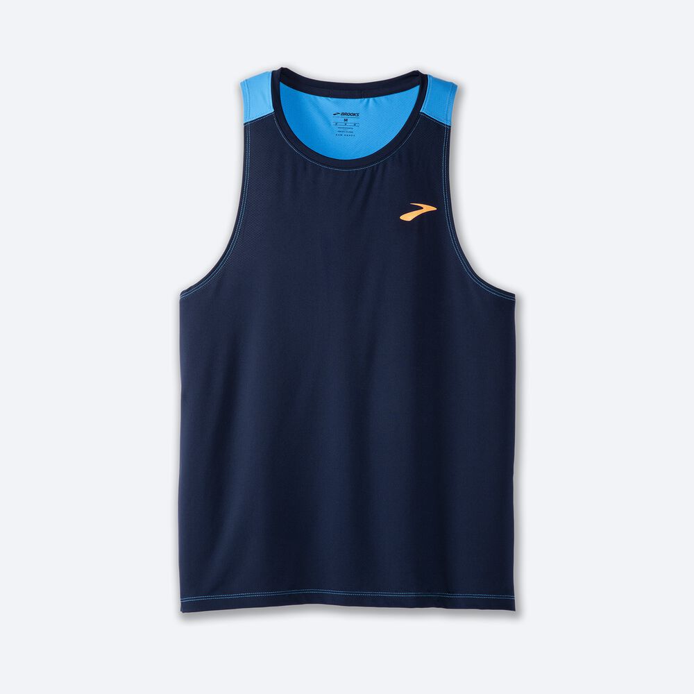 Brooks Atmosphere Singlet 2.0 Erkek Atlet Lacivert | TR-697350