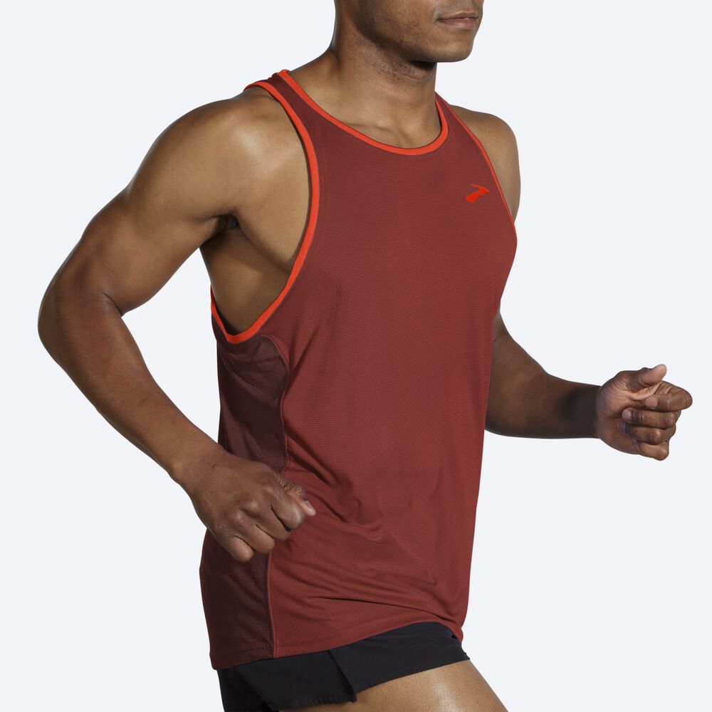 Brooks Atmosphere Singlet Erkek Atlet Bakır | TR-769501