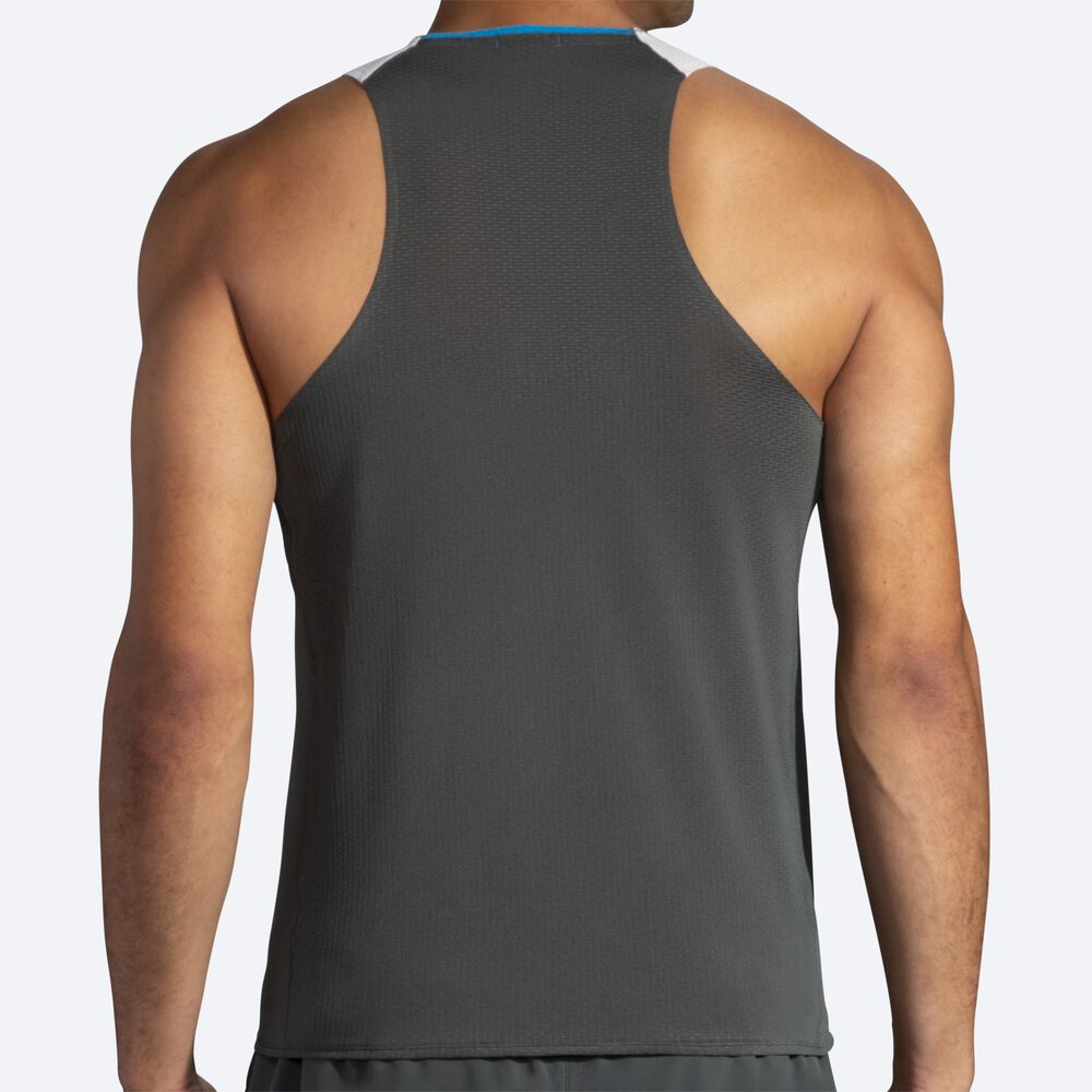 Brooks Atmosphere Singlet Erkek Atlet Koyu Gri/Gri | TR-135648