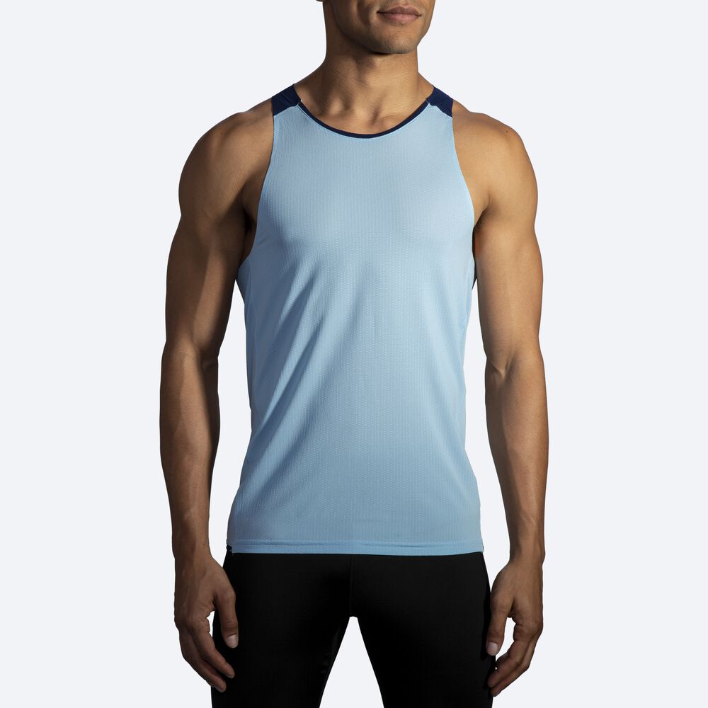 Brooks Atmosphere Singlet Erkek Atlet Lacivert | TR-705239