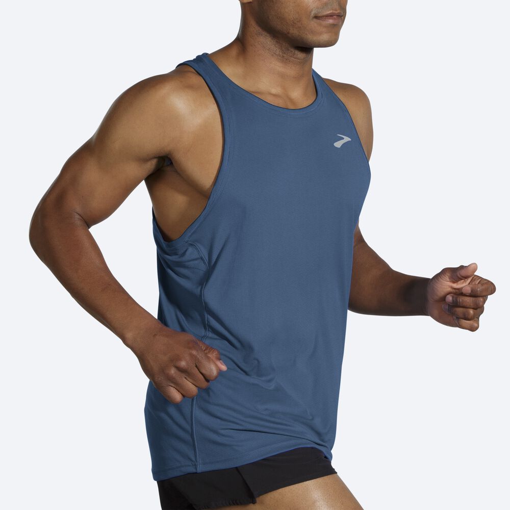 Brooks Atmosphere Singlet Erkek Atlet Mavi | TR-189027