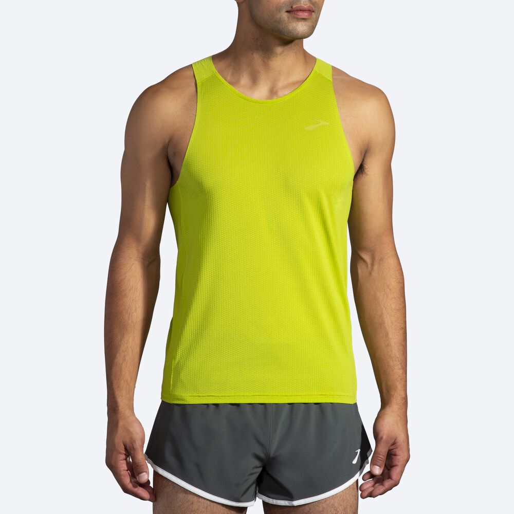 Brooks Atmosphere Singlet Erkek Atlet Sarı | TR-147653