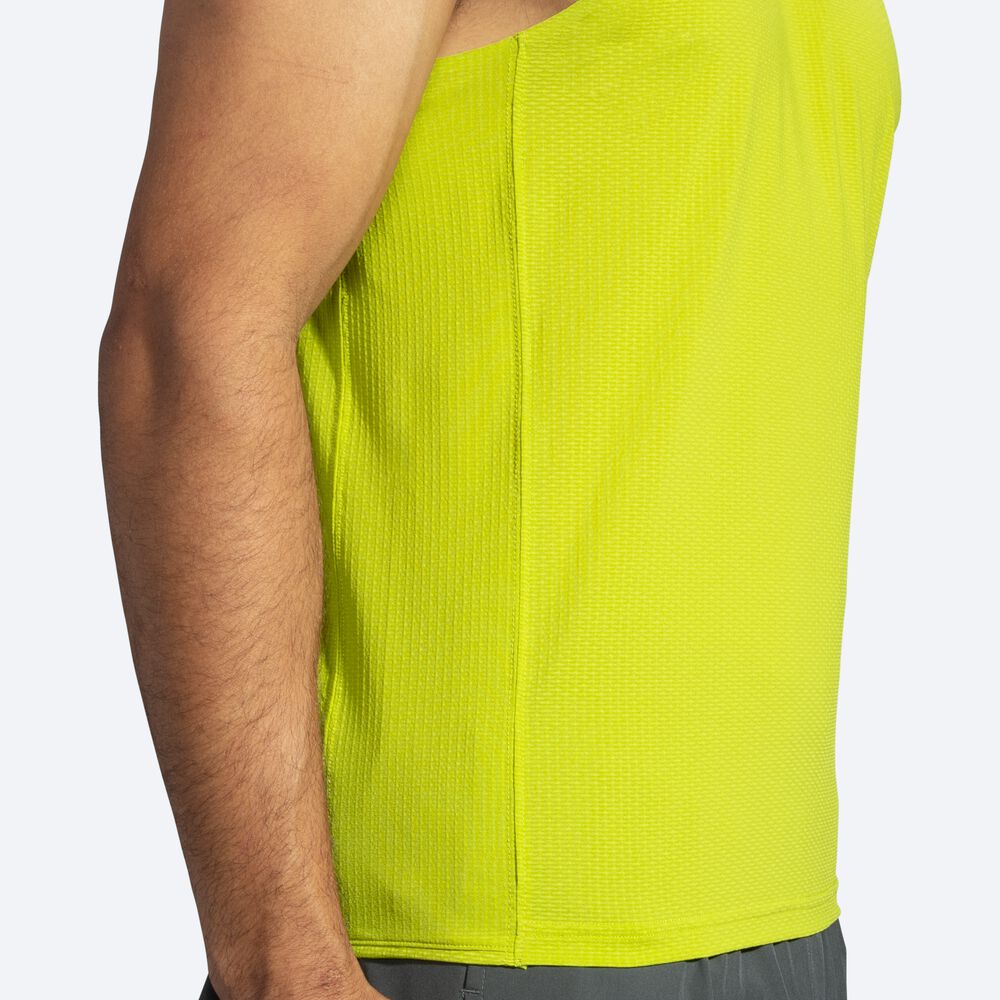 Brooks Atmosphere Singlet Erkek Atlet Sarı | TR-147653