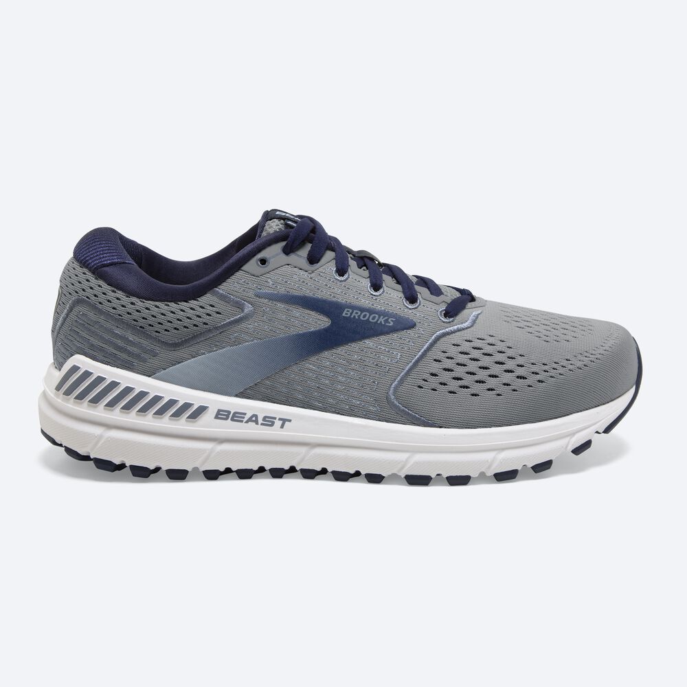 Brooks Beast \'20 Erkek Koşu Ayakkabısı Mavi/Gri/Lacivert | TR-512946