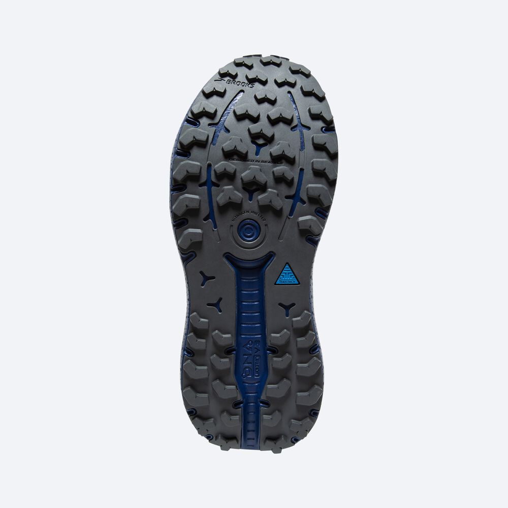 Brooks Caldera 6 Erkek Trail Koşu Ayakkabısı Gri/Mavi | TR-508921