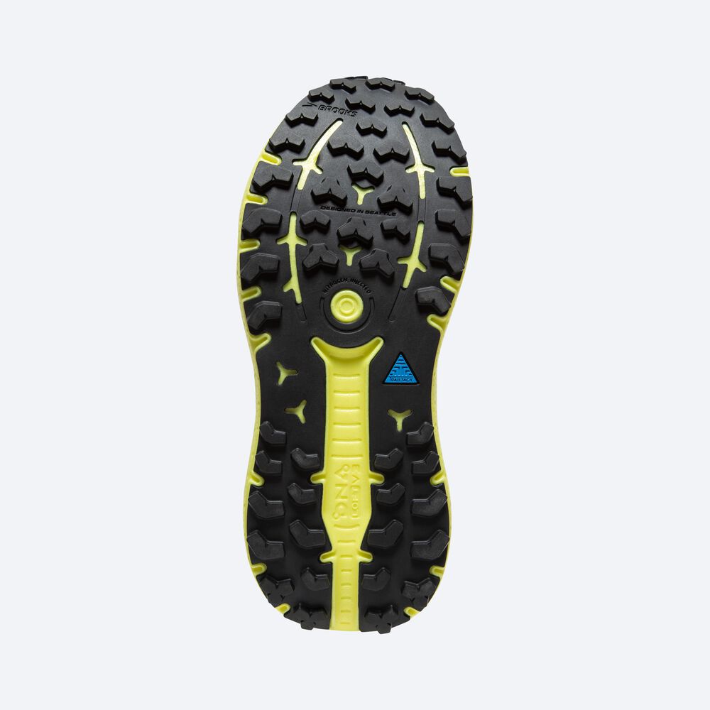 Brooks Caldera 6 Erkek Trail Koşu Ayakkabısı Siyah/Kırmızı/Sarı | TR-745693