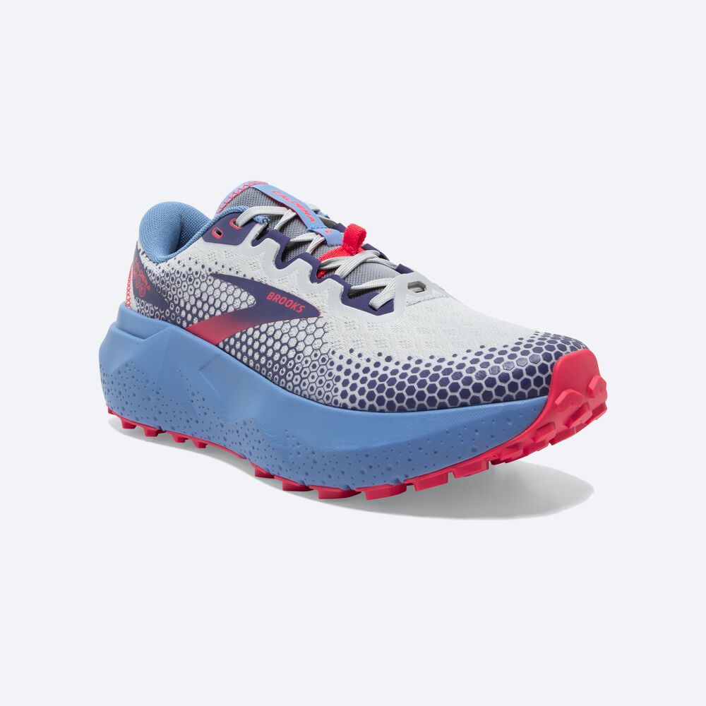 Brooks Caldera 6 Kadın Trail Koşu Ayakkabısı Mavi/Pembe | TR-320841