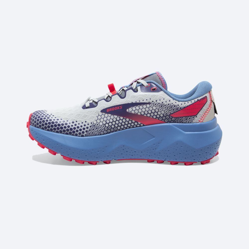 Brooks Caldera 6 Kadın Trail Koşu Ayakkabısı Mavi/Pembe | TR-320841