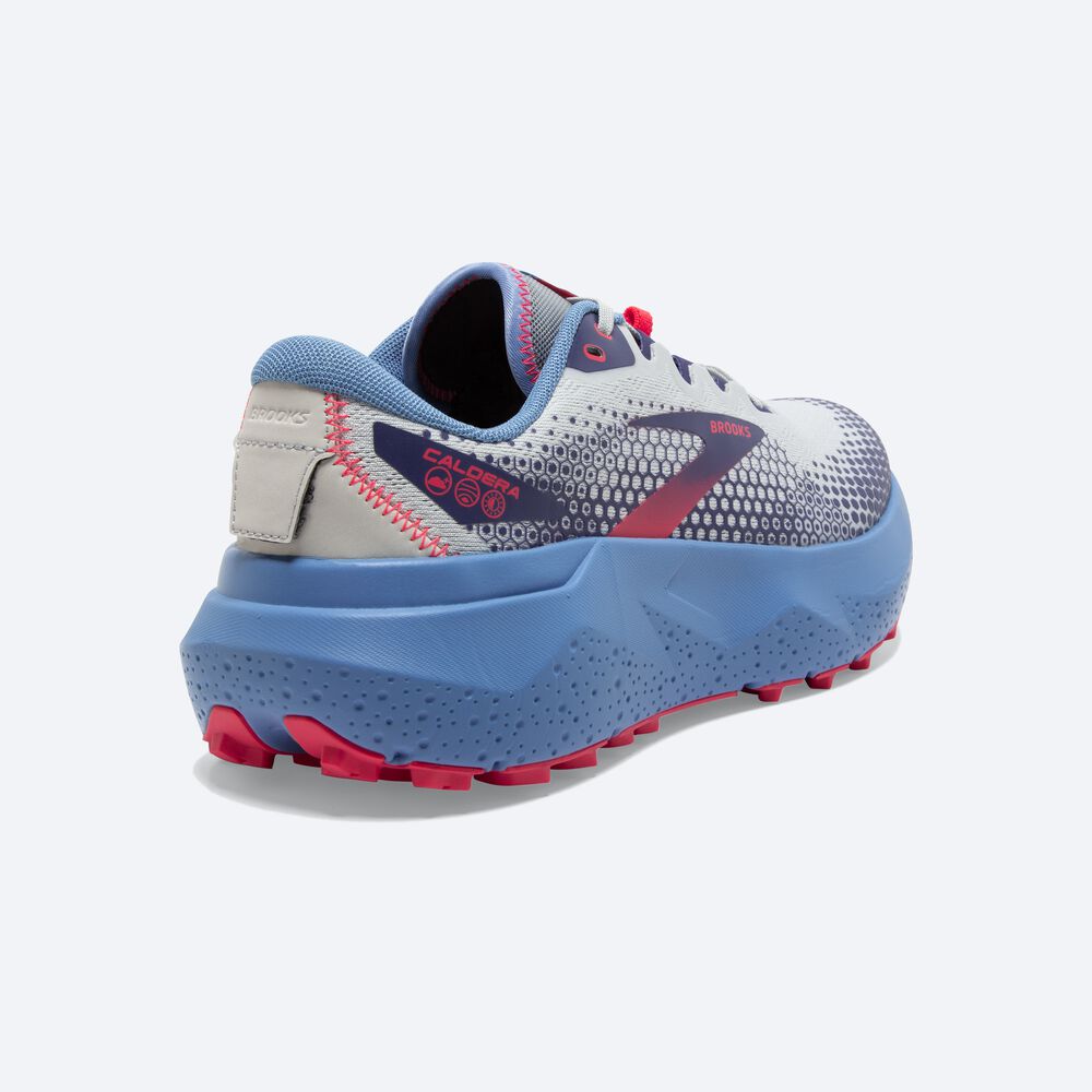 Brooks Caldera 6 Kadın Trail Koşu Ayakkabısı Mavi/Pembe | TR-320841