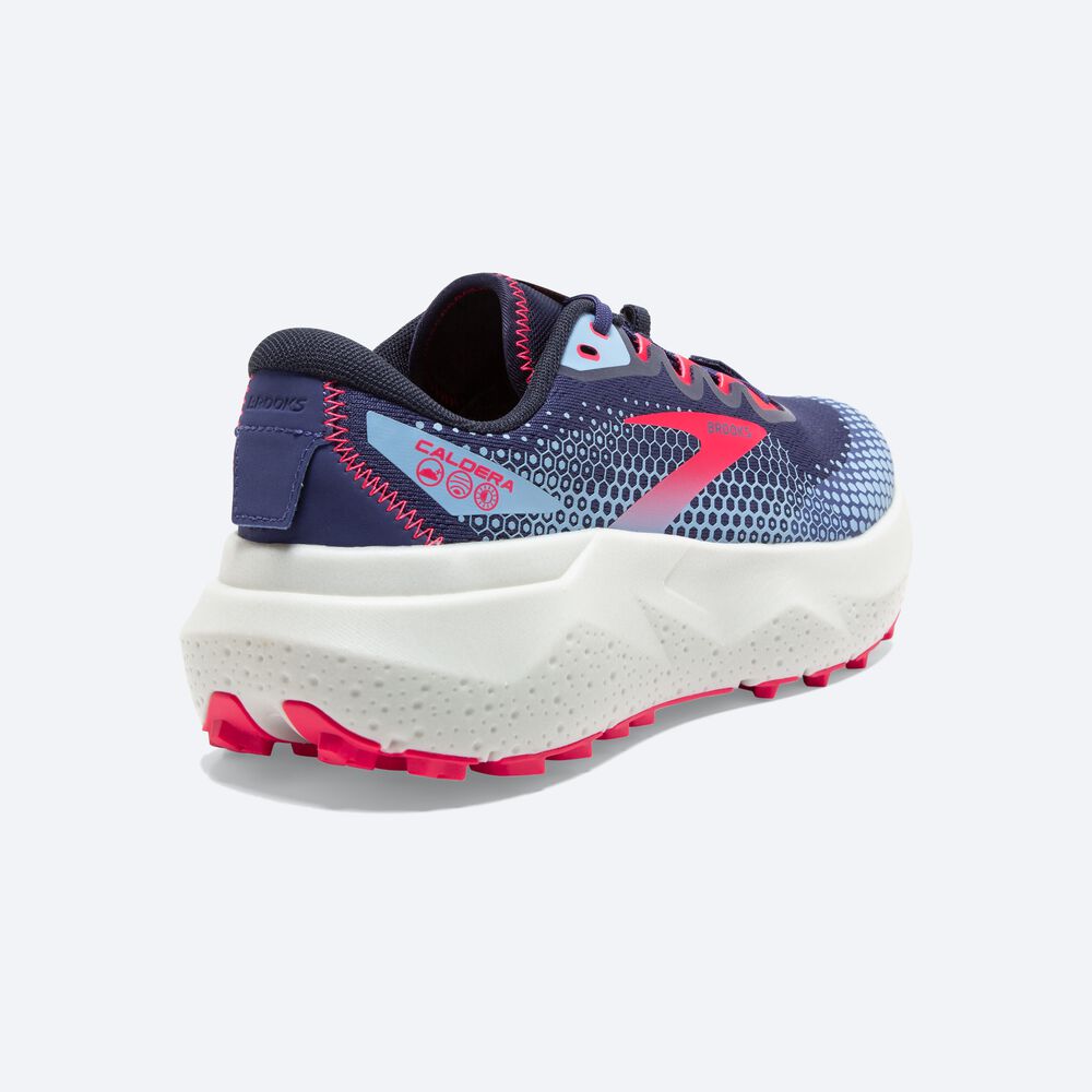 Brooks Caldera 6 Kadın Trail Koşu Ayakkabısı Koyu/Pembe | TR-518920