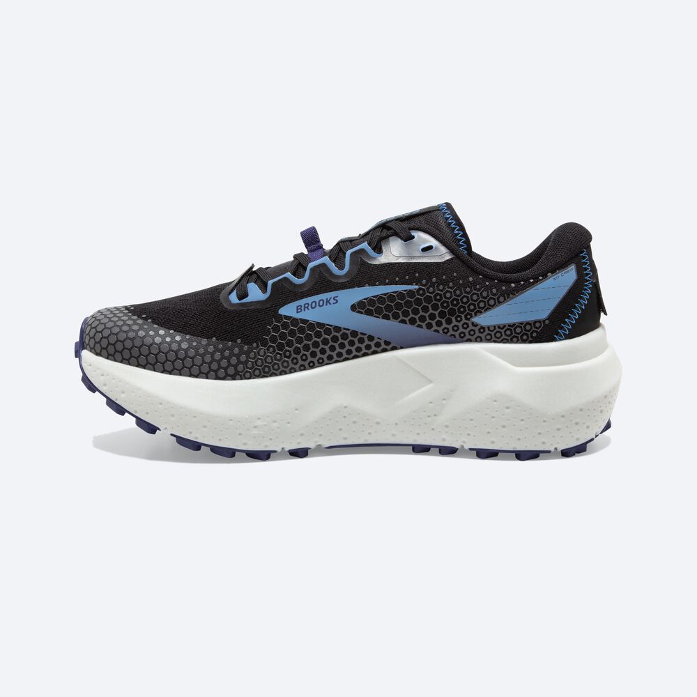 Brooks Caldera 6 Kadın Trail Koşu Ayakkabısı Siyah/Mavi/Gri | TR-643198