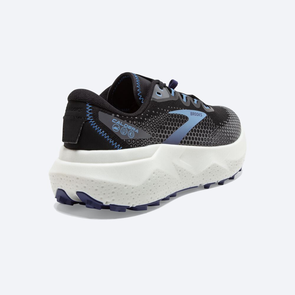 Brooks Caldera 6 Kadın Trail Koşu Ayakkabısı Siyah/Mavi/Gri | TR-643198