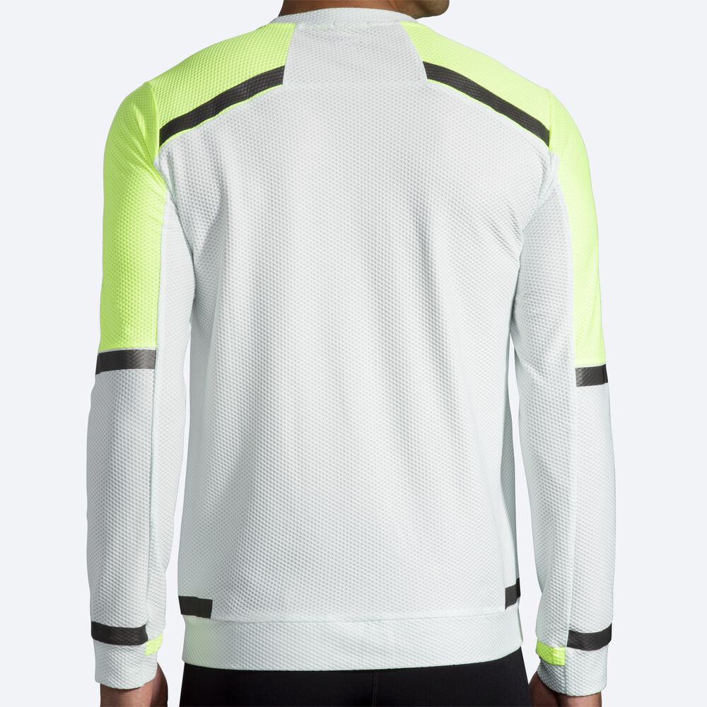 Brooks Carbonite Long Sleeve Erkek Tişört Gri | TR-150874