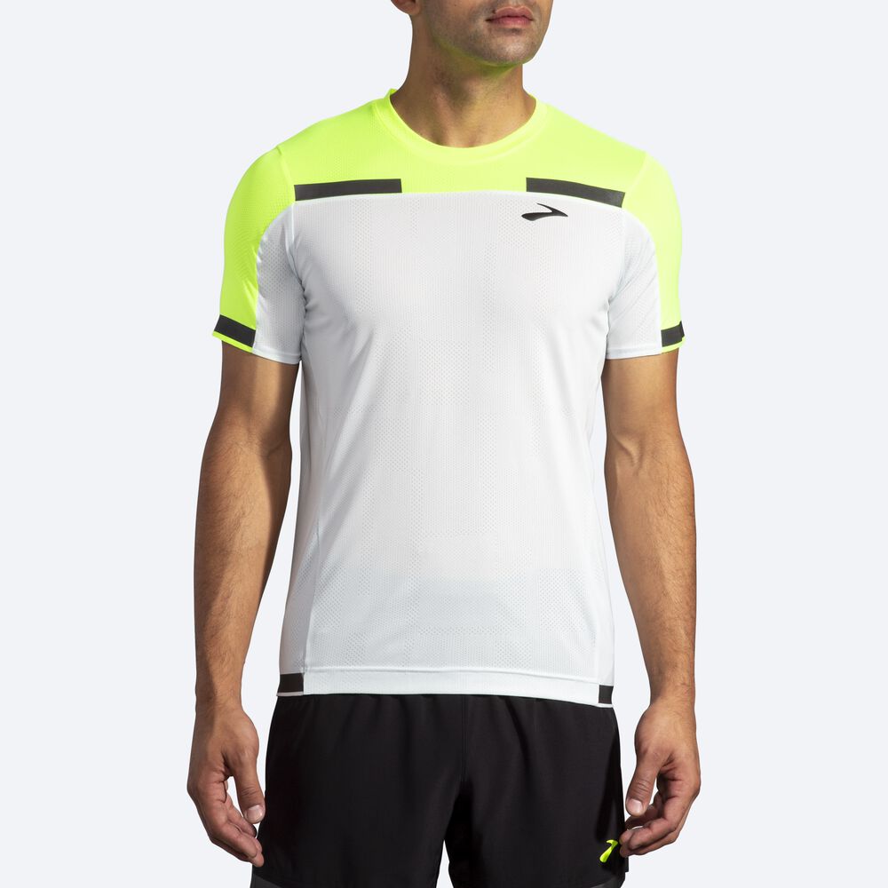 Brooks Carbonite Short Sleeve Erkek Tişört Gri | TR-025469