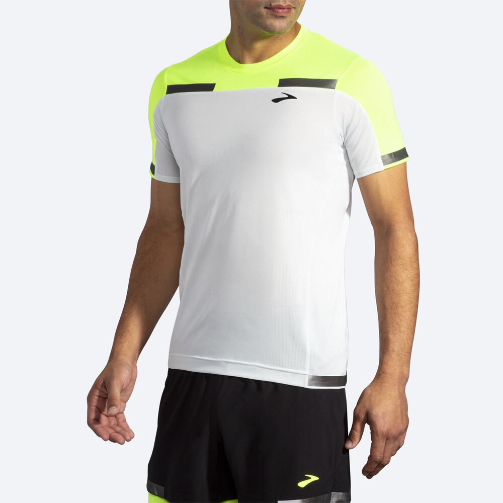 Brooks Carbonite Short Sleeve Erkek Tişört Gri | TR-025469