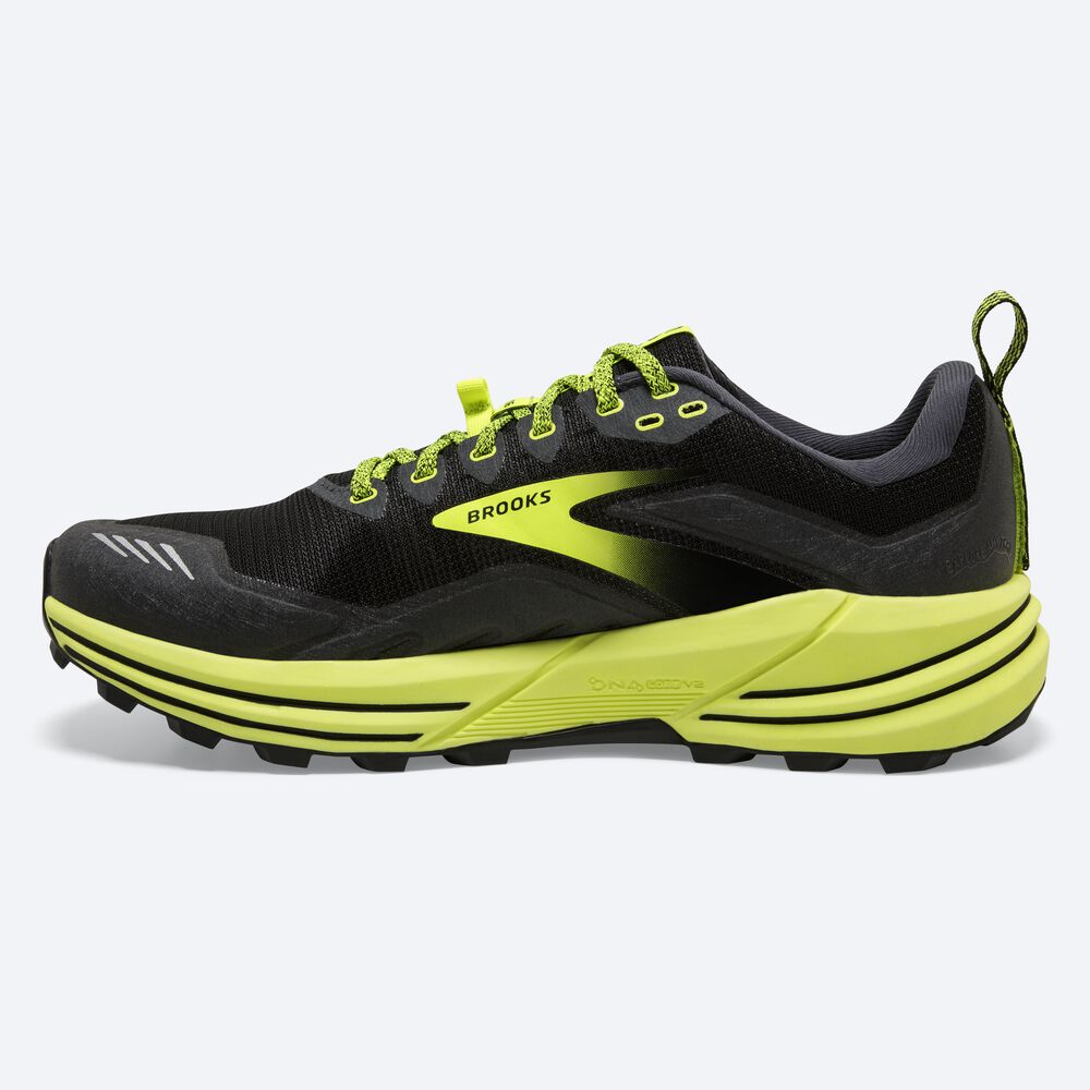 Brooks Cascadia 16 Erkek Trail Koşu Ayakkabısı Siyah | TR-814035