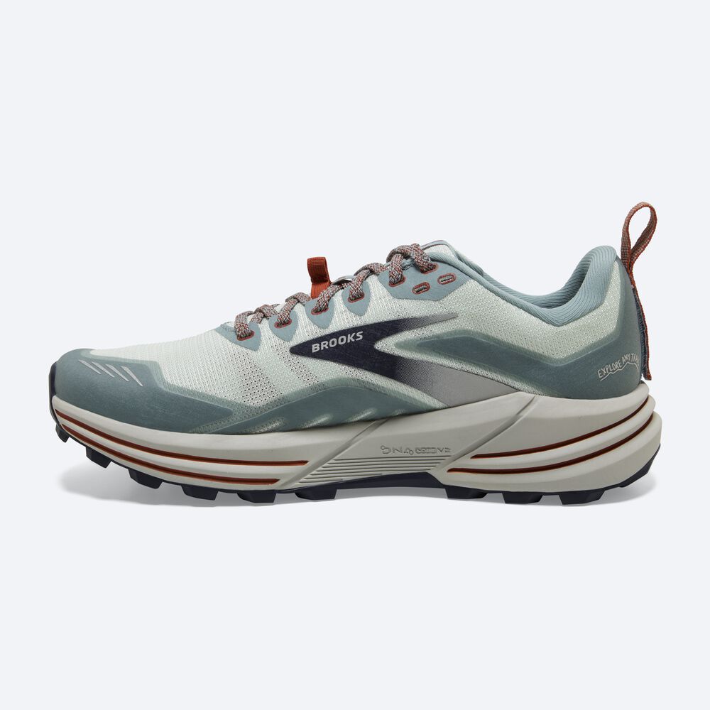 Brooks Cascadia 16 Kadın Trail Koşu Ayakkabısı Açık Turkuaz | TR-637548