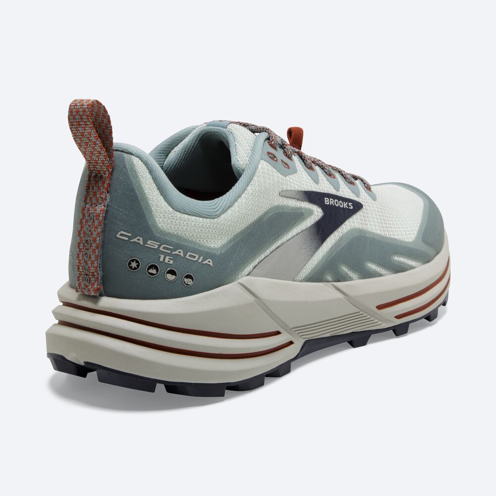 Brooks Cascadia 16 Kadın Trail Koşu Ayakkabısı Açık Turkuaz | TR-637548