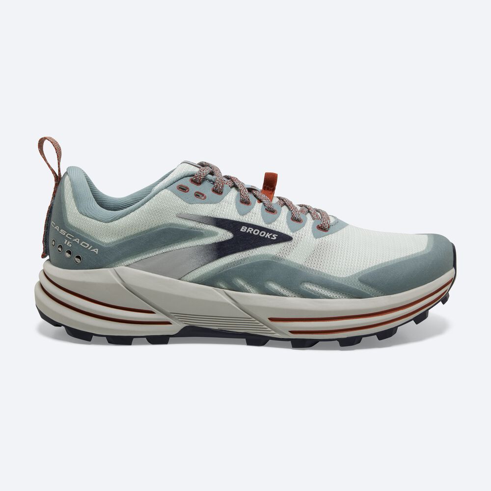 Brooks Cascadia 16 Kadın Trail Koşu Ayakkabısı Açık Turkuaz | TR-637548