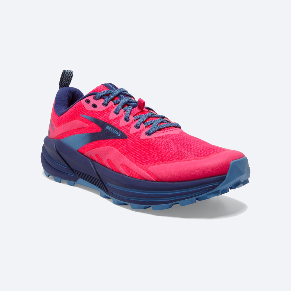 Brooks Cascadia 16 Kadın Trail Koşu Ayakkabısı Pembe | TR-738109