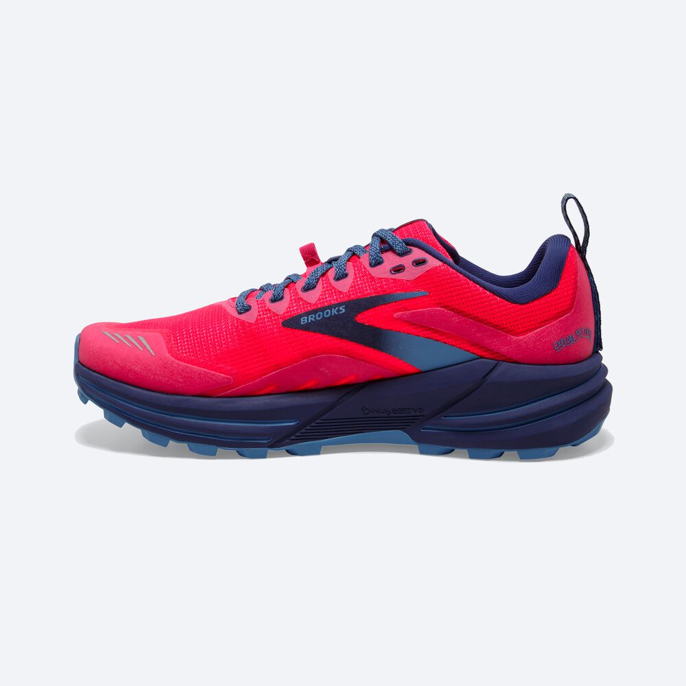 Brooks Cascadia 16 Kadın Trail Koşu Ayakkabısı Pembe | TR-738109