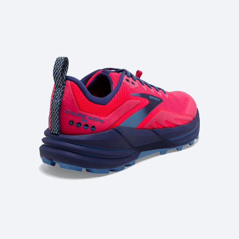 Brooks Cascadia 16 Kadın Trail Koşu Ayakkabısı Pembe | TR-738109