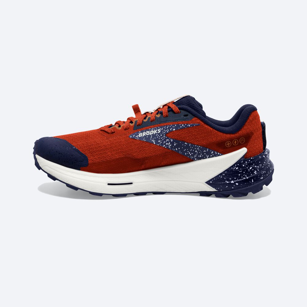 Brooks Catamount 2 Erkek Trail Koşu Ayakkabısı Turuncu/Lacivert | TR-329486