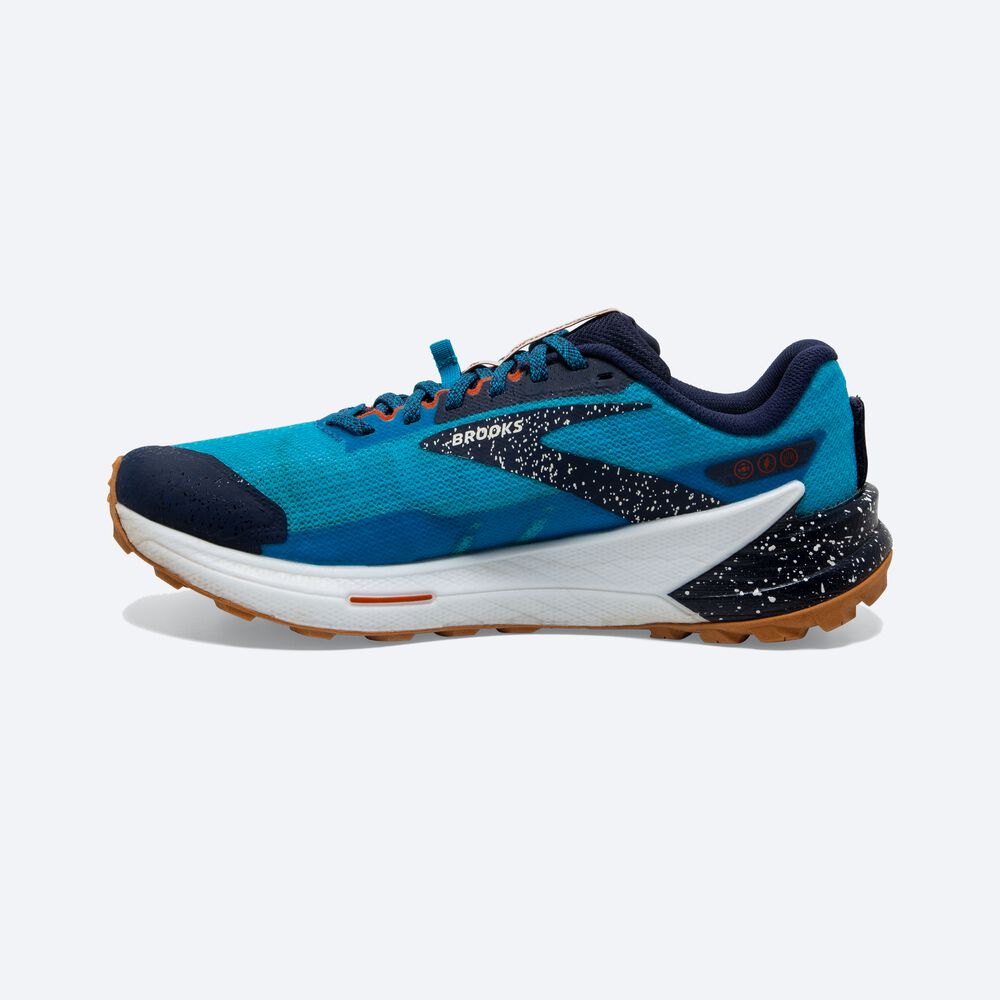 Brooks Catamount 2 Erkek Trail Koşu Ayakkabısı Lacivert/Mavi | TR-902546