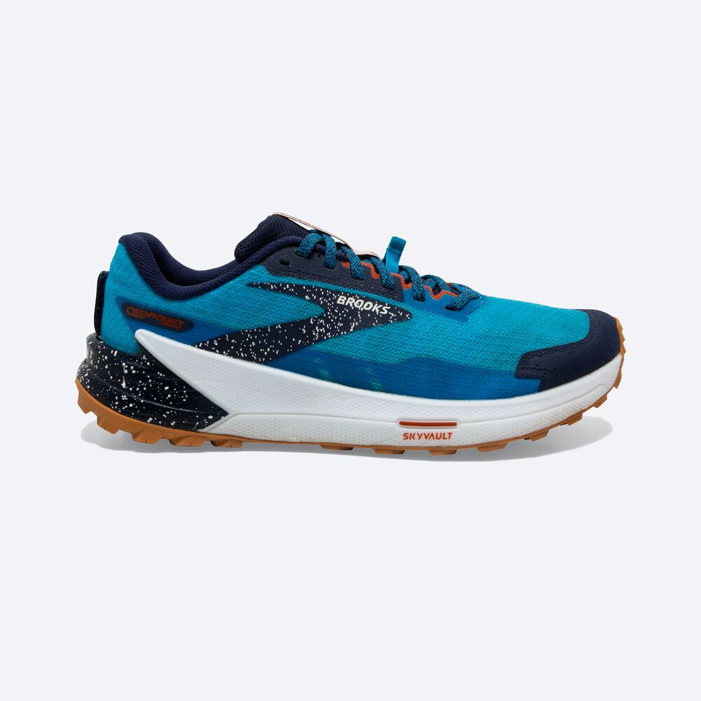 Brooks Catamount 2 Erkek Trail Koşu Ayakkabısı Lacivert/Mavi | TR-902546