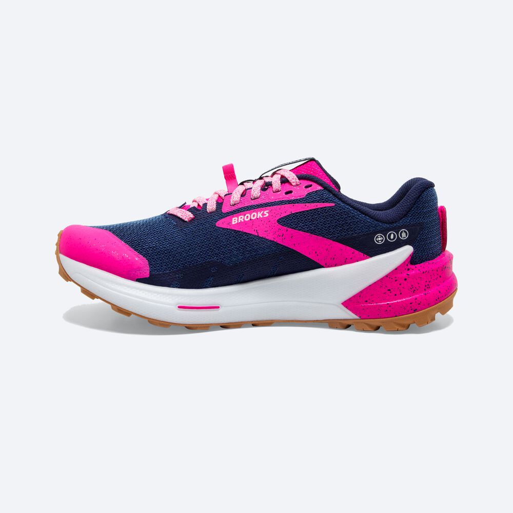 Brooks Catamount 2 Kadın Trail Koşu Ayakkabısı Lacivert/Pembe | TR-102498