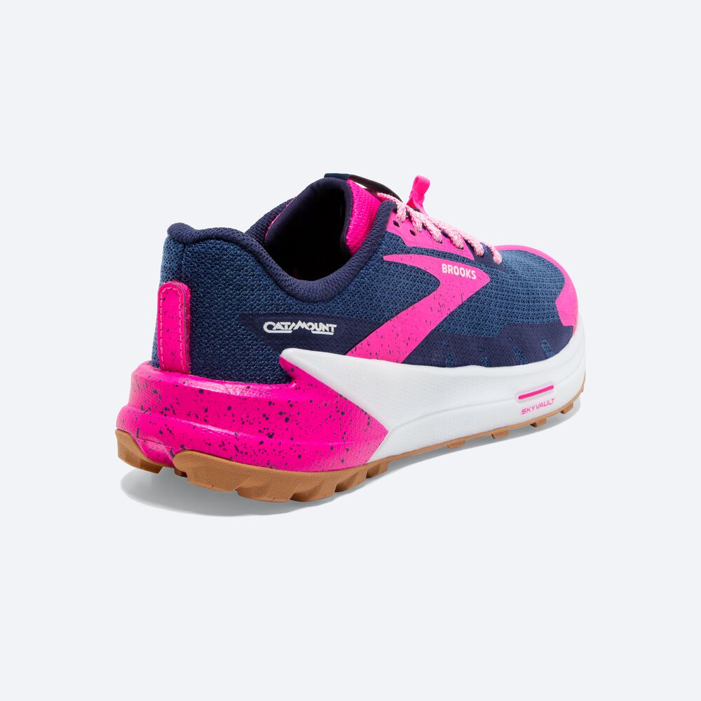 Brooks Catamount 2 Kadın Trail Koşu Ayakkabısı Lacivert/Pembe | TR-102498