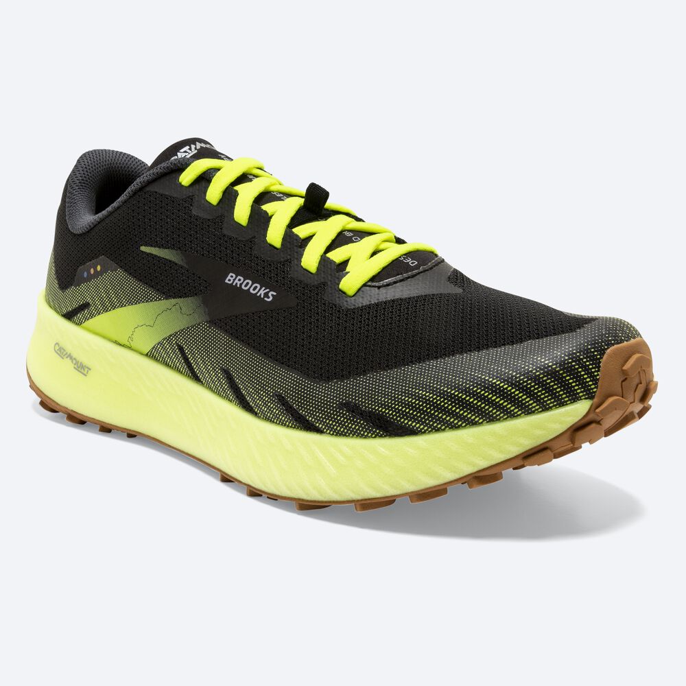 Brooks Catamount Erkek Trail Koşu Ayakkabısı Siyah | TR-306572