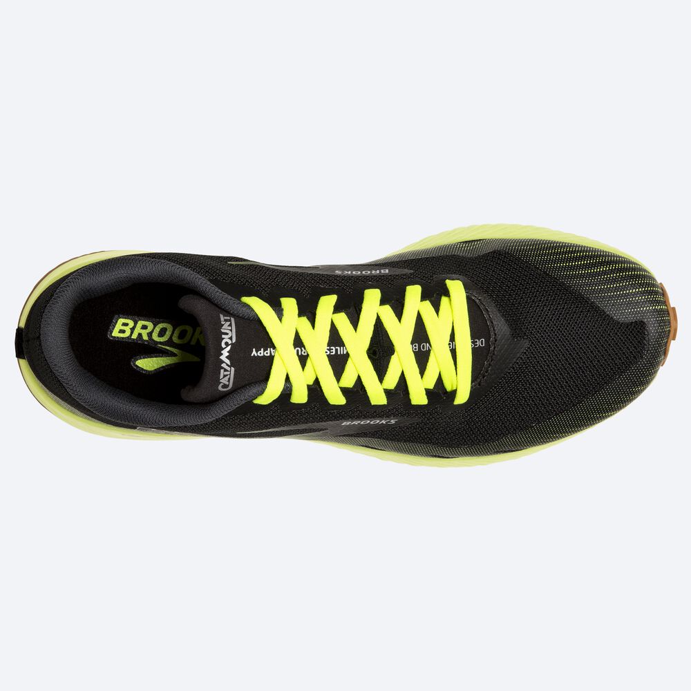 Brooks Catamount Erkek Trail Koşu Ayakkabısı Siyah | TR-306572