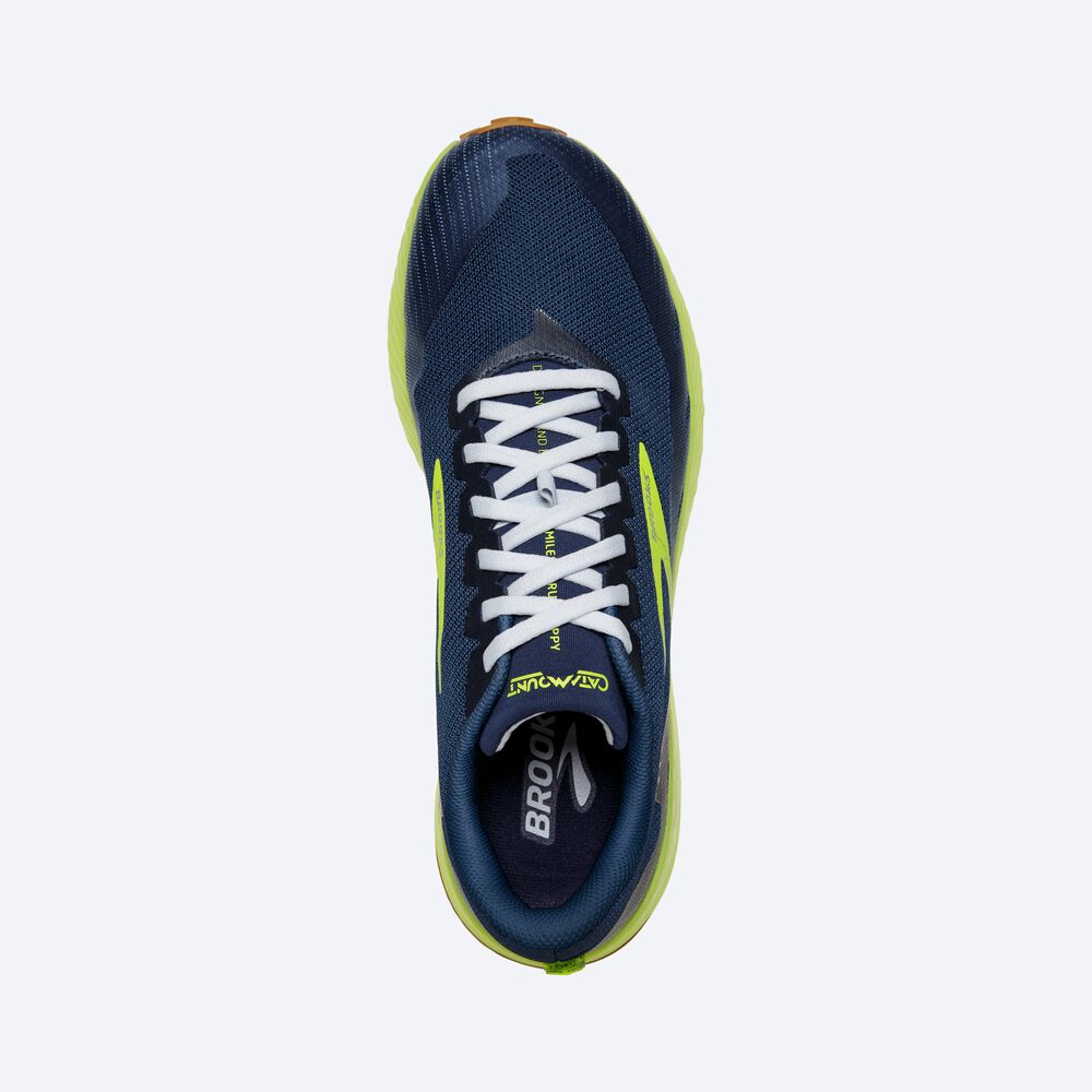 Brooks Catamount Erkek Trail Koşu Ayakkabısı Kahverengi/Lacivert | TR-745103