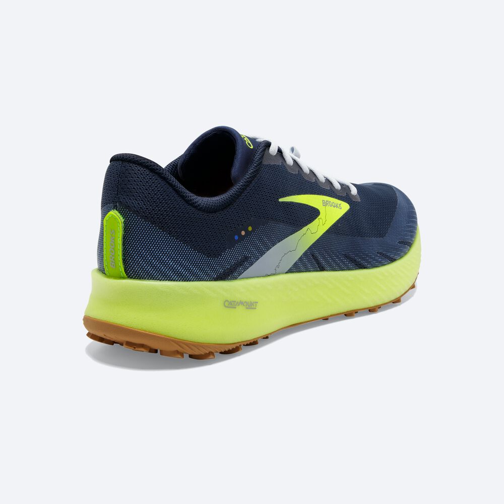 Brooks Catamount Erkek Trail Koşu Ayakkabısı Kahverengi/Lacivert | TR-745103