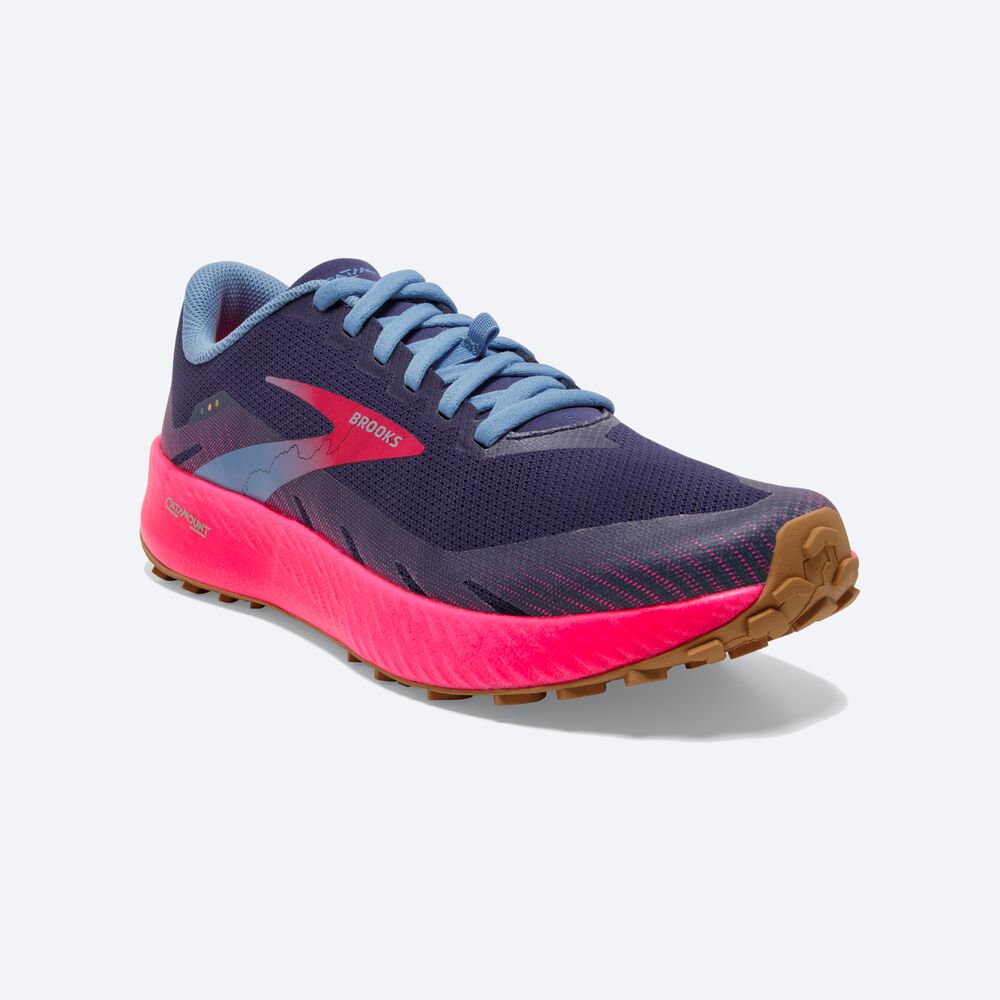 Brooks Catamount Kadın Trail Koşu Ayakkabısı Koyu/Pembe | TR-692054