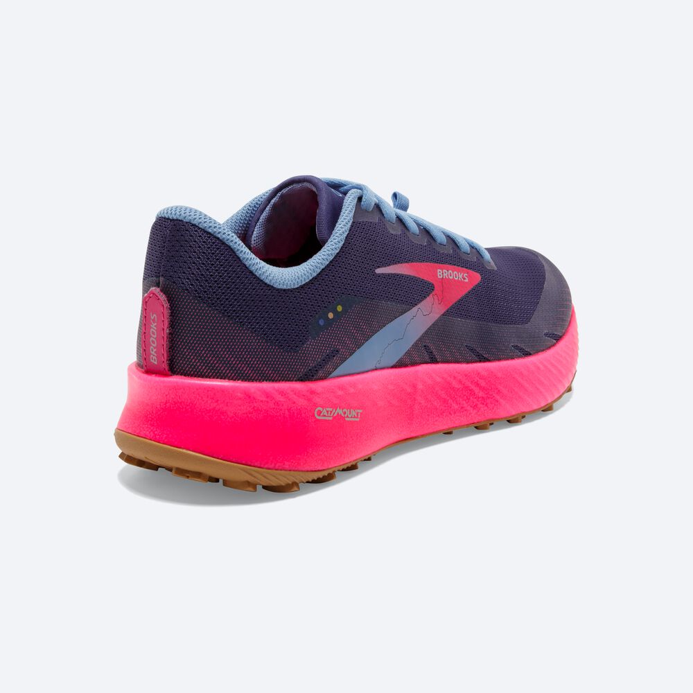 Brooks Catamount Kadın Trail Koşu Ayakkabısı Koyu/Pembe | TR-692054