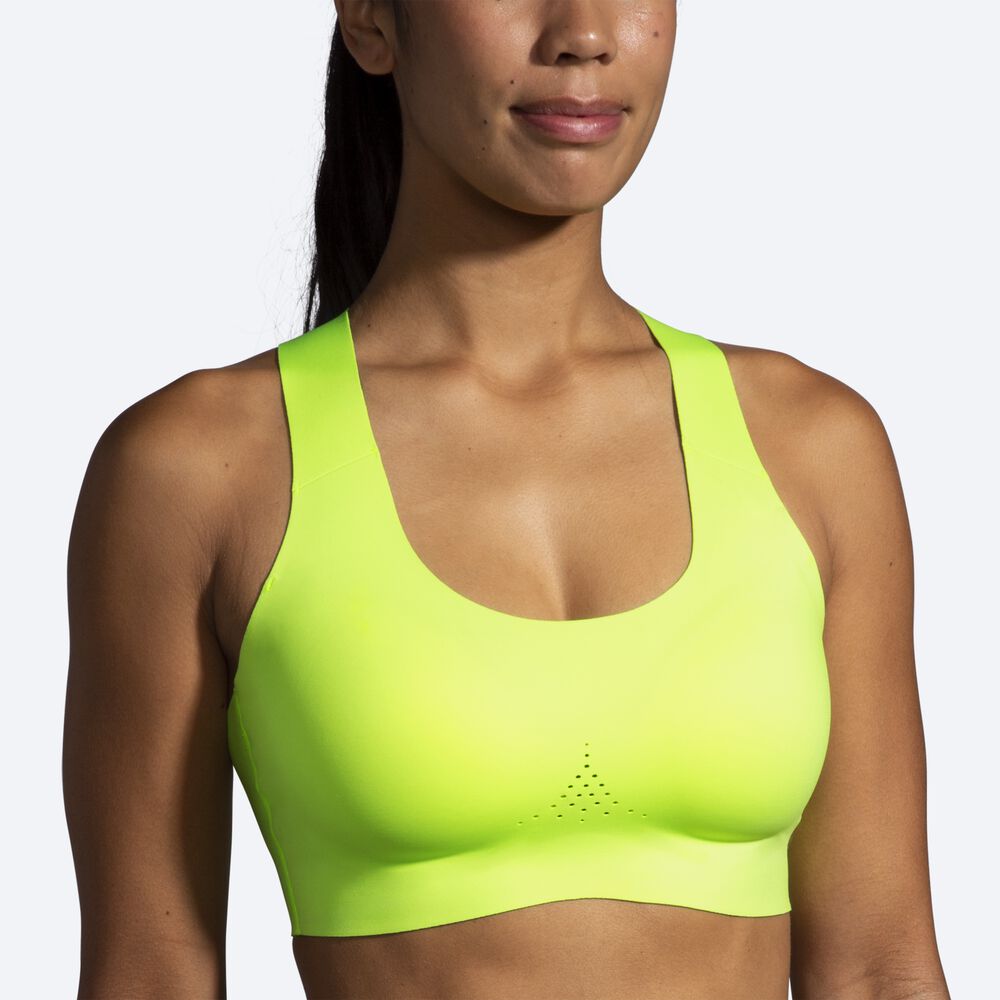 Brooks Dare Crossback Run Bra 2.0 Kadın Spor Sütyeni Sarı | TR-258416