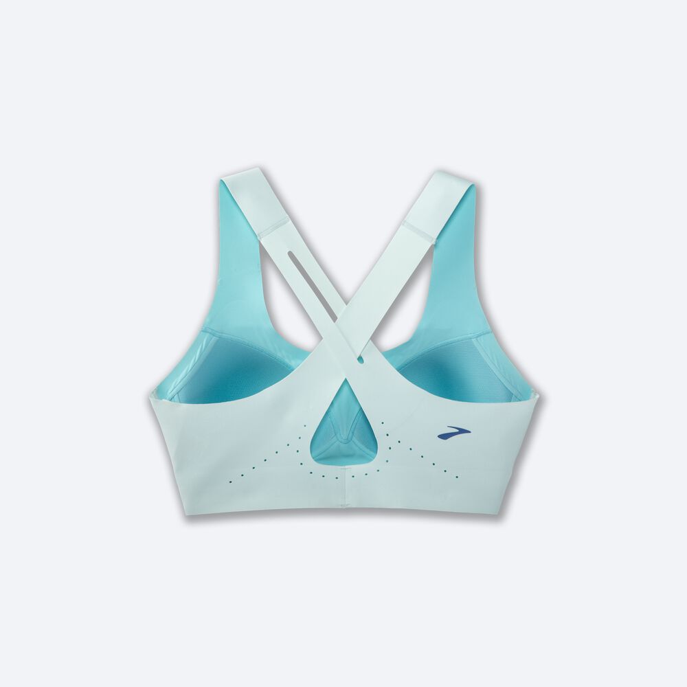 Brooks Dare Crossback Run Bra 2.0 Kadın Spor Sütyeni Mavi/Turkuaz | TR-835742