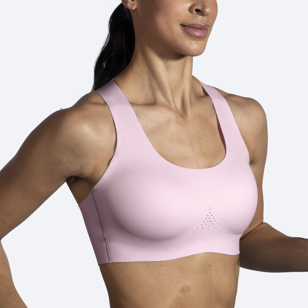 Brooks Dare Crossback Run Bra 2.0 Kadın Spor Sütyeni Pembe | TR-912368