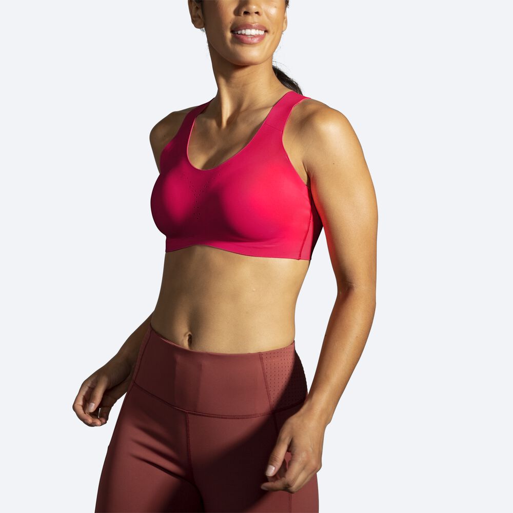 Brooks Dare Crossback Run Bra Kadın Spor Sütyeni Pembe | TR-017428