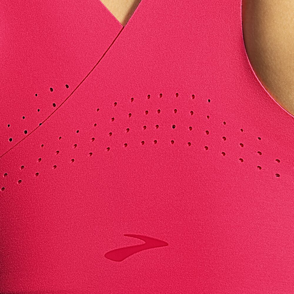 Brooks Dare Crossback Run Bra Kadın Spor Sütyeni Pembe | TR-017428