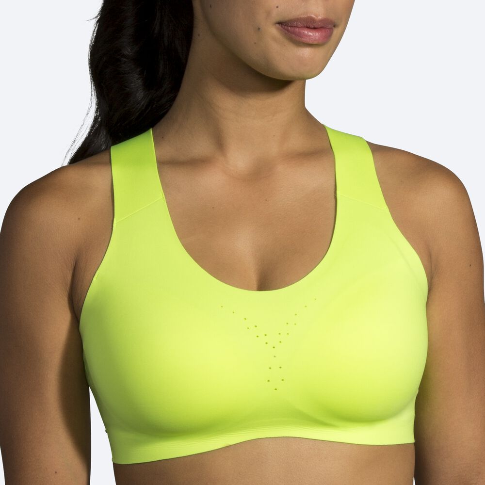 Brooks Dare Crossback Run Bra Kadın Spor Sütyeni Sarı | TR-025476