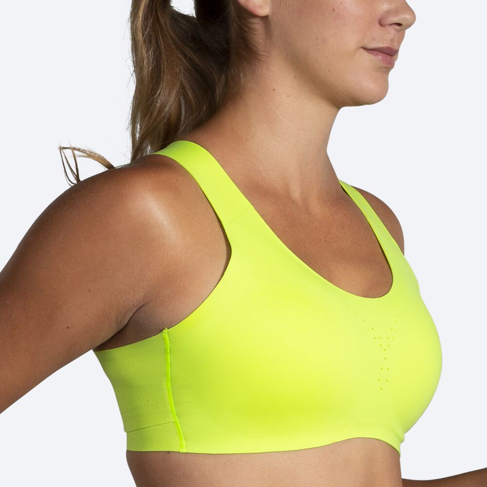 Brooks Dare Crossback Run Bra Kadın Spor Sütyeni Sarı | TR-025476