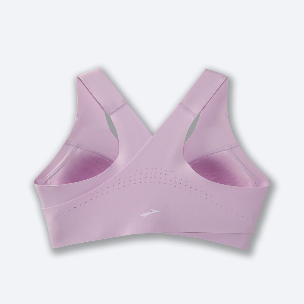 Brooks Dare Crossback Run Bra Kadın Spor Sütyeni Mor | TR-038624